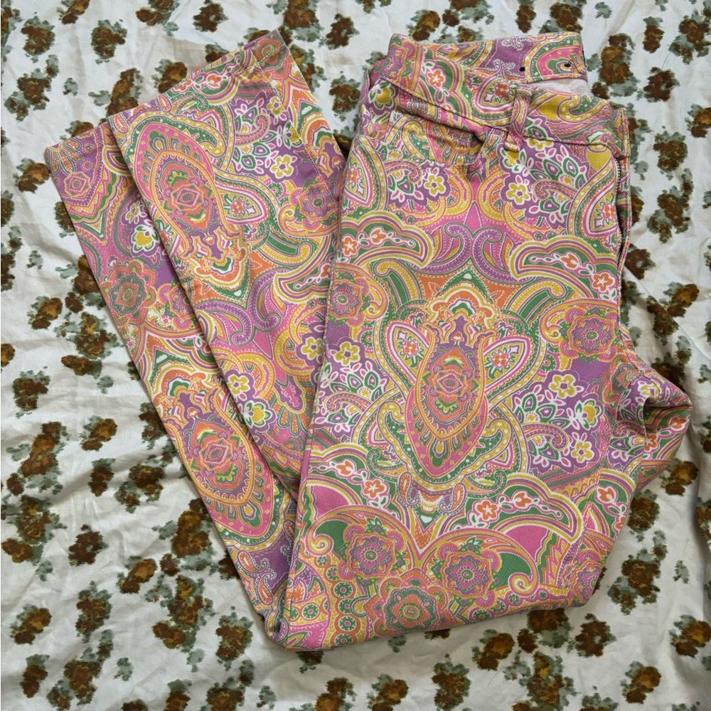 Chaps‎ Multicolor Paisley Jeans Size 4